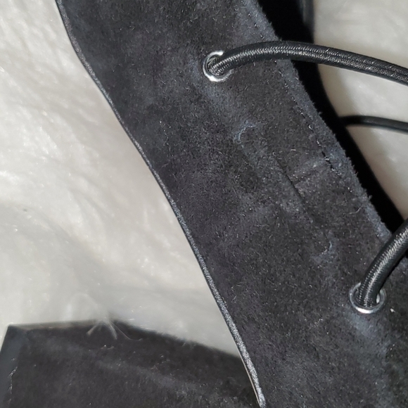 Rebecca Minkoff S. 7.5 Black Suede Chunky Heel - Picture 8 of 8